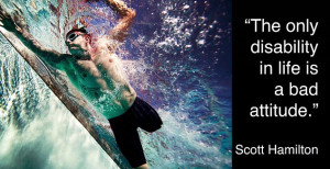 Ms Young said inspirational quotes like 'the only disability in life ...