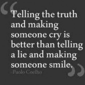 Truth can hurt....