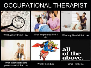 What People Think I Do / What I Really Do – Occupational Therapist