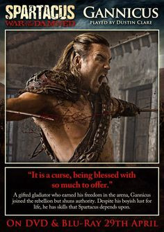 will miss this man love gannicus more dustin clare man lov gannicus ...
