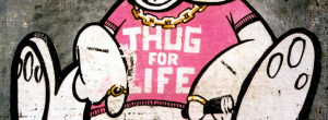 Thug For Life Graffiti facebook profile cover