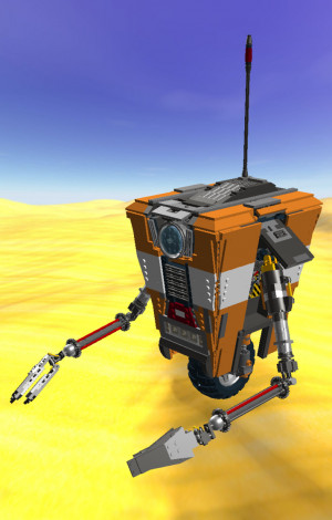 Lego Borderlands Claptrap! WUP WUP! by Thatdudemaan