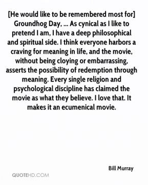 groundhog day movie quotes