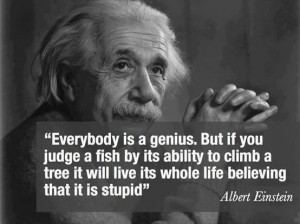 Albert Einstein – Everybody is a genius