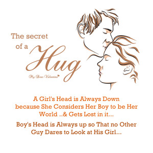 Romantic Quotes - The secret of a hug