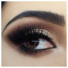 Golden Smokey Eyes 1⃣ Lorac pro palette in light bronze, gold and ...