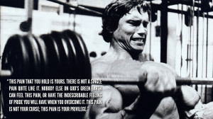 Arnold Schwarzenegger quote Wallpaper