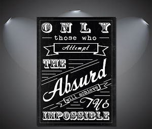 Details about Quotes About Absurd Art Deco Large Poster - A0, A1, A2 ...