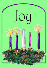 Advent Candles With Quotation