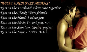 What Each Kiss Means Kiss On The Forehead We’re Cute Together, Kiss ...
