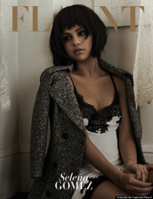 Selena Gomez Lounges In Sexy Lingerie For Flaunt Magazine