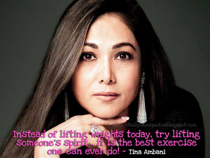 Tina Ambani Quote