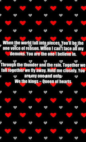 We the kings ~ Queen of hearts