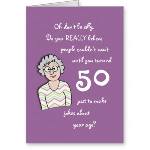 50th Birthday For Her-Funny Card