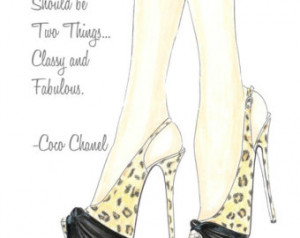 Animal print high heels fashion illustration, inspirational print ...