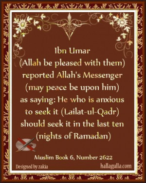 Thread: Islamic Quotes: Laylatul Qadr