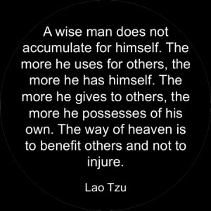 Quote of the Day | Lao Tzu on selflessness