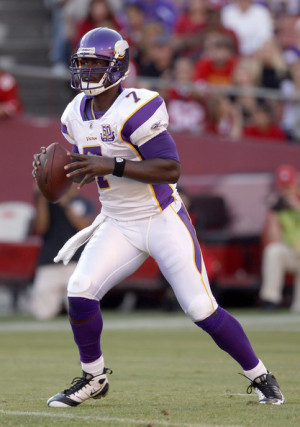 Tarvaris Jackson Tarvaris Jackson 7 of the Minnesota Vikings in