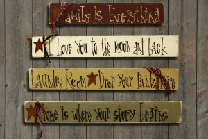 Primitive Wood Signs | Your Saying Custom Primitive Rustic Wood Sign ...