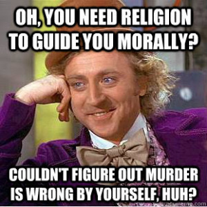 Condescending Wonka on morals