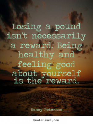 Design custom image quotes about motivational - Losing a pound isn't ...