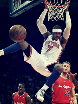 carmelo anthony #new york knicks #knicks #dunking