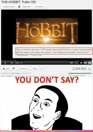 the hobbit, funny quotes
