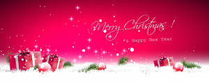Feliz Navidad y regalos rosas sobre fondo rosa – Merry Christmas and ...