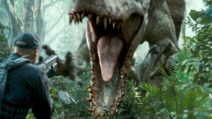 Hybrid dino Indominus Rex lurks in the shadows in creepy new Jurassic ...