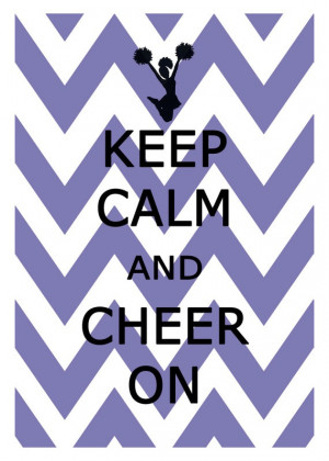 Keep Calm and Cheer On Chevron Print 11x17 by KeepCalmArtPrints, $12 ...