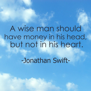 Jonathan Swift quotes about money 