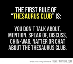 funny Thesaurus quote joke