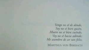 Me asombro de ser tan feliz