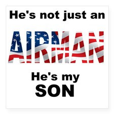notjust-airman-son Square Sticker 3