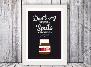 Nutella Italian Kitchen art Quote Giclee by TheShufflePrintsShop, $26 ...