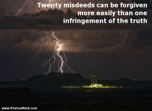 ... one infringement of the truth - John Locke Quotes - StatusMind.com