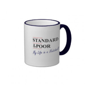 Standard & Poor: My Life In A Nutshell Ringer Coffee Mug
