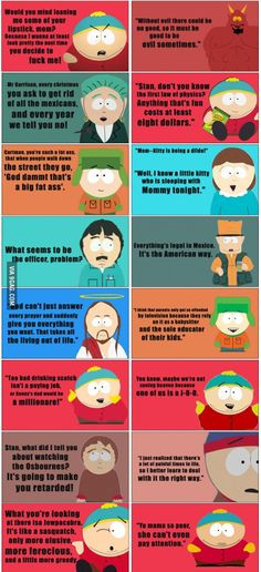 Some great South Park quotes 2 More