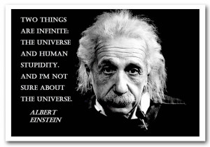 Show details for Motivational Quote Albert Einstein The Universe
