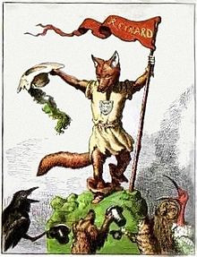 The trickster figure Reynard the Fox as depicted in an 1869 children's ...