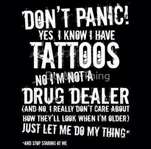 Tattoos. Don't assume.