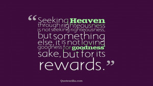 Seeking Heaven Througr Righteousness Is Not Seeking Ritghteousness But ...