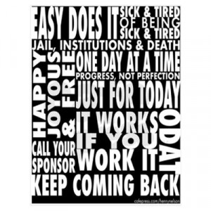 CafePress > Wall Art > Posters > 12 STEP SLOGANS Poster
