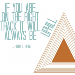 on the right track quote
