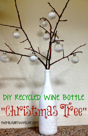 DIY Recycled Wine Bottle 