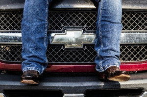 Chevy Truck And cowboy Boots