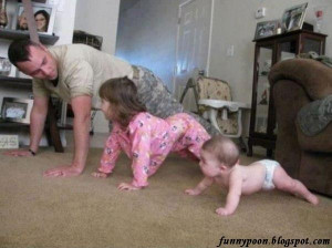 Healthy Family Funny Military Training - Funny People