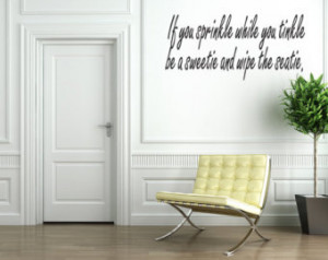 Bathroom Sayings For Cleanliness: Popular items for wall quote art on ...