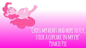 Pinkie Pie Quote Wallpaper by doooooooodler