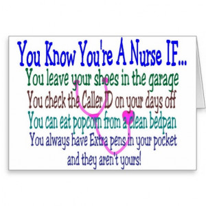 Funny Nurse Sayings Greeting Cards
